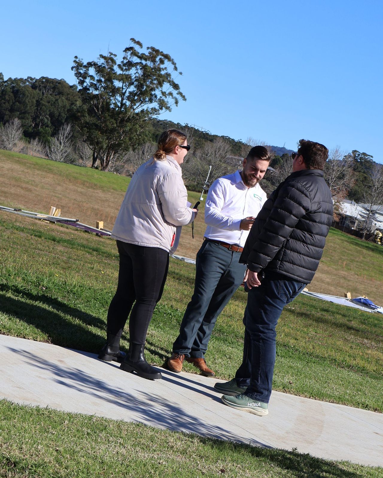 The Think Tank team on site with Stroud Homes